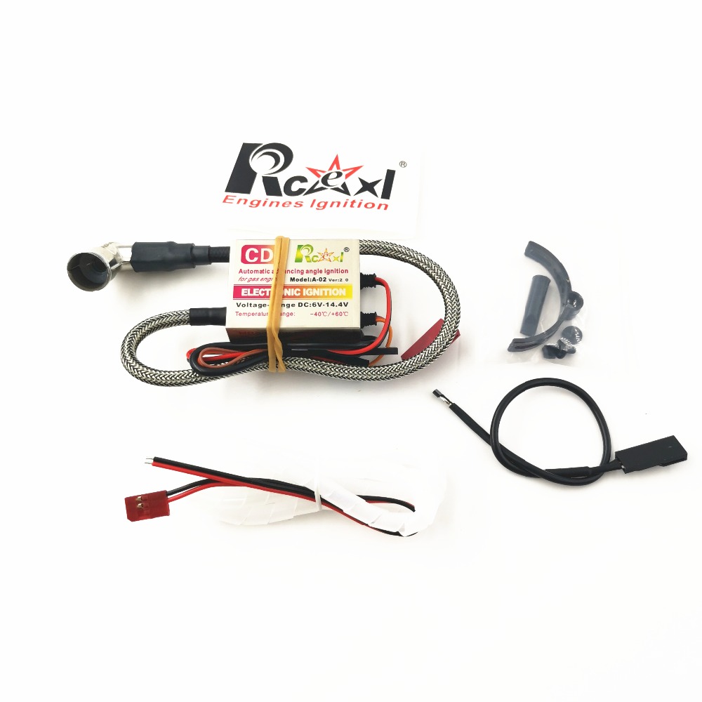 Rc самолет часть Rcexl зажигания CDI с CM6 свечи зажигания для DA DLE газ бензин RC двигатель DLE20/DLE30/DLE55/CRRCpro GP26R/GP50R