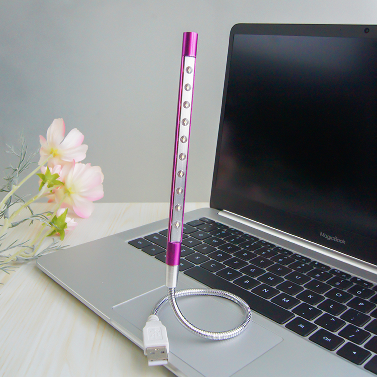 Сенсорный выключатель яркая светодиодная лампа для книг гибкая палка USB Светодиодная лампа для компьютера ноутбука usb ночник