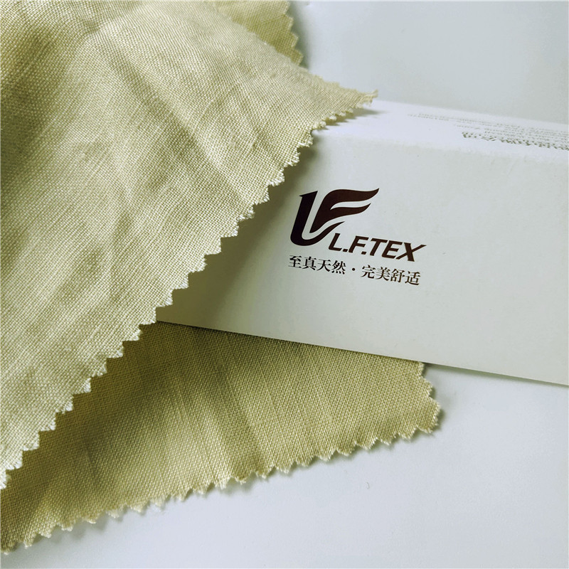 pure linen fabric White dress fabric Soft feel 100%linen fabric