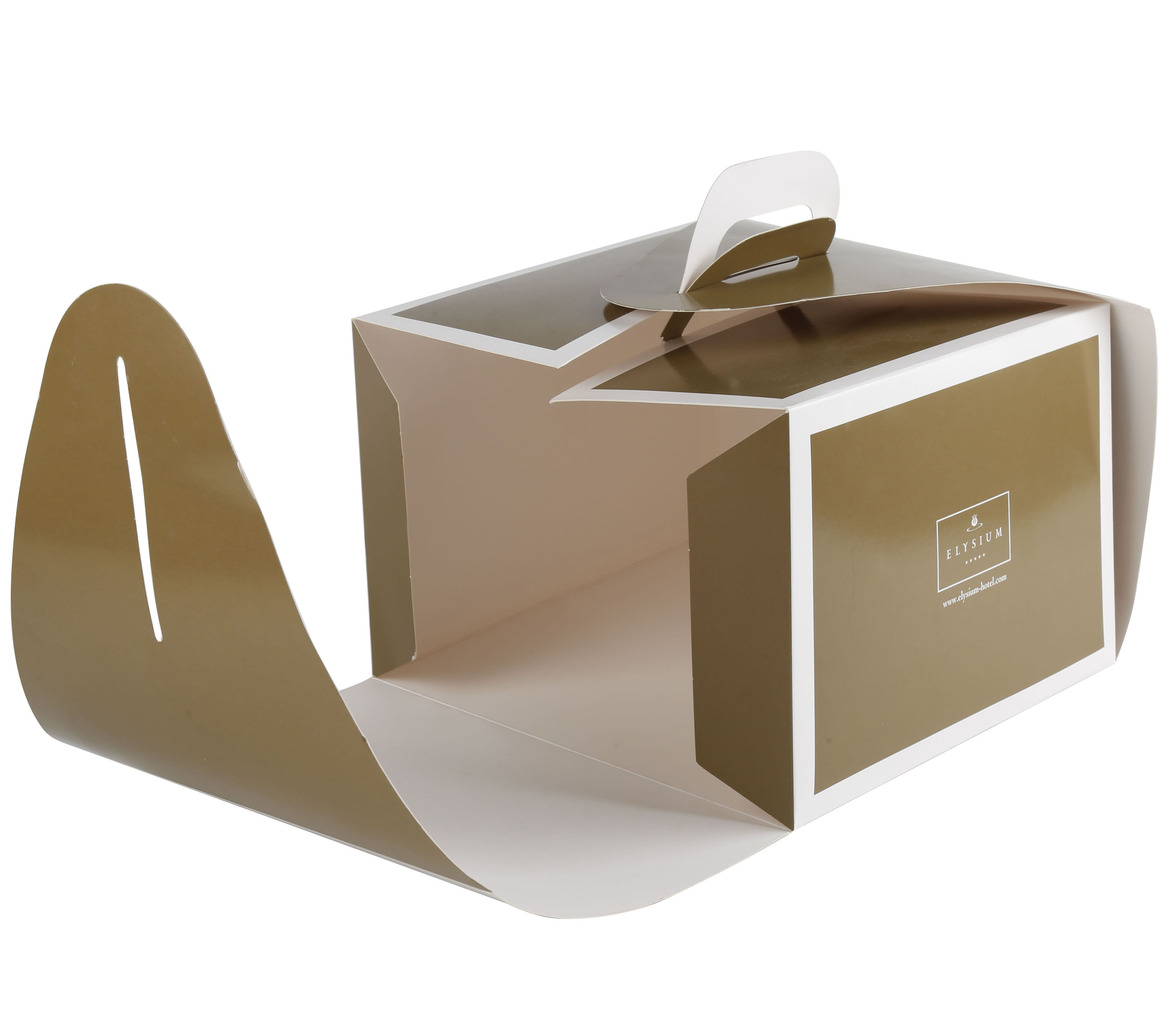 Eco friendly printing round cake box paper cake box packaging folding food paper box for cake