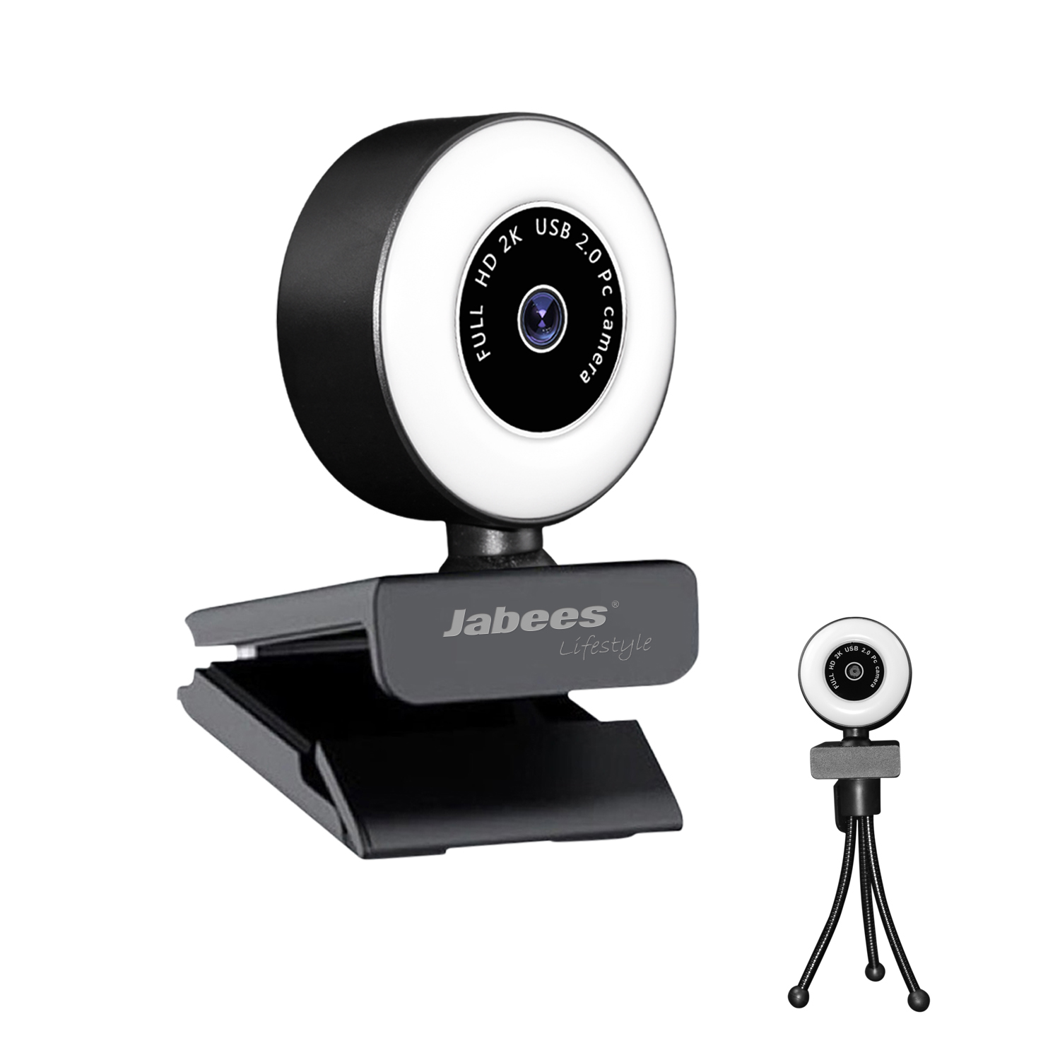 Веб-камера 2K Full HD с автофокусом, встроенный микрофон, вращающаяся на 360 градусов камера, веб-камера 1080P, веб-камера с крышкой для конфиденциальности