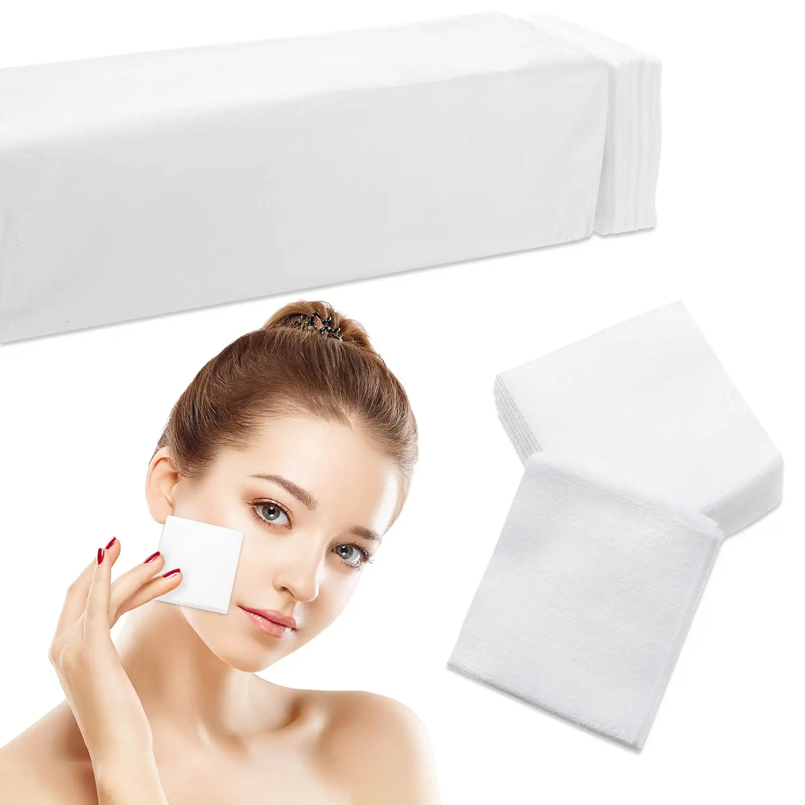 Disposable Esthetic Wipe Non Woven Facial Wipes Squares Aesthetic Spa Petite Silken Wipes for Product Application and Care