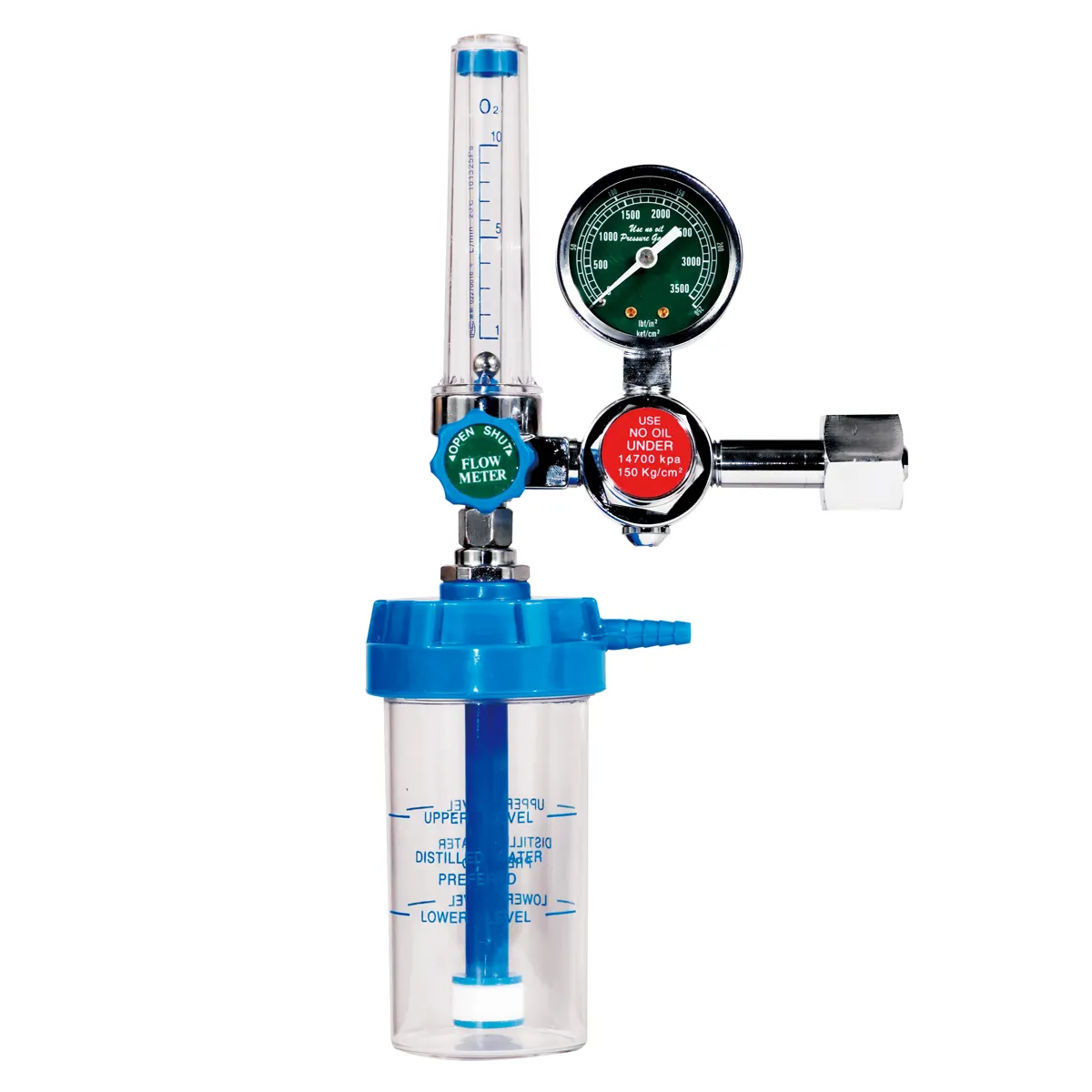 Medical Oxygen Regulators Manometer Oxygen Pressure Regulator With Humidifier