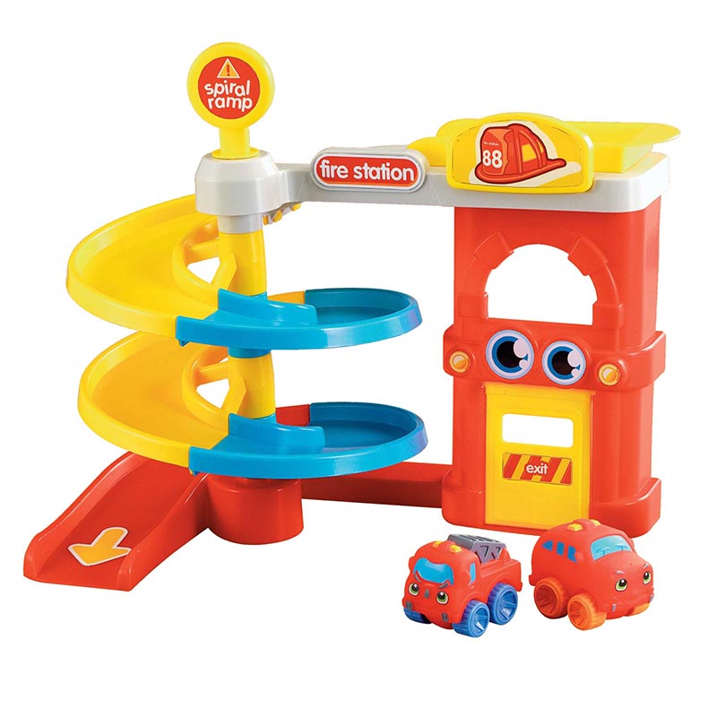 Wholesale Christmas Gift Plastic Racing Rail Car Model Educational Toys Children Track Car Game Train Toy