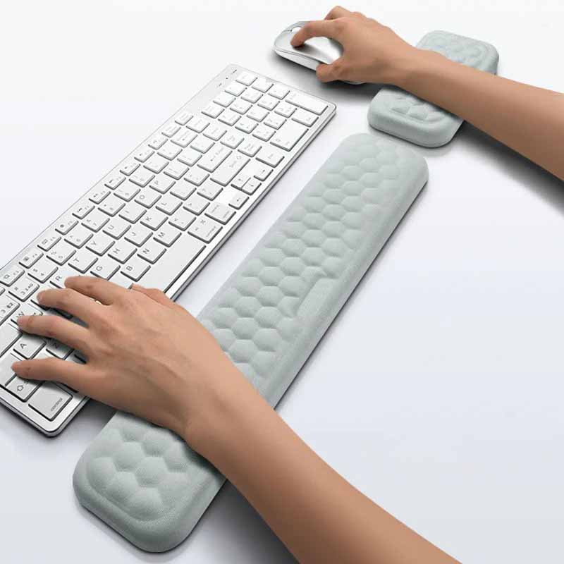 cloud keyboard wrist rest and wrist support set Memory Foam Keyboard Wrist Rest Set for Office Gaming