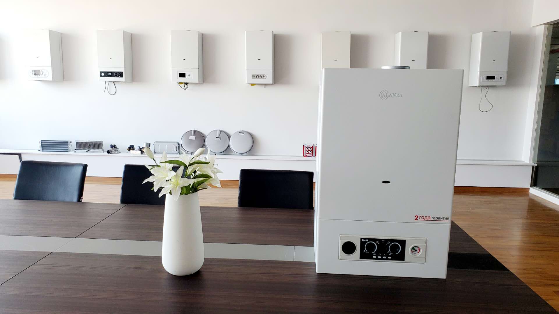 Настенный водонагреватель 2 теплообменника 24KW Combi газовый котел