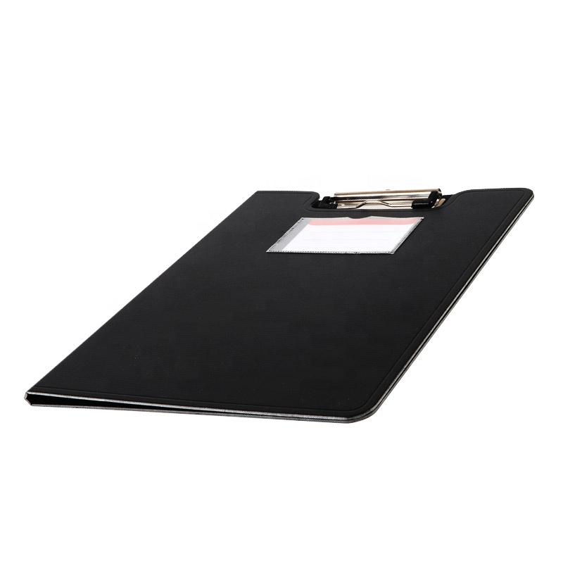 Factory direct customizable collapsible clipboard personalized plastic A4 size storage black sublimated clipboard