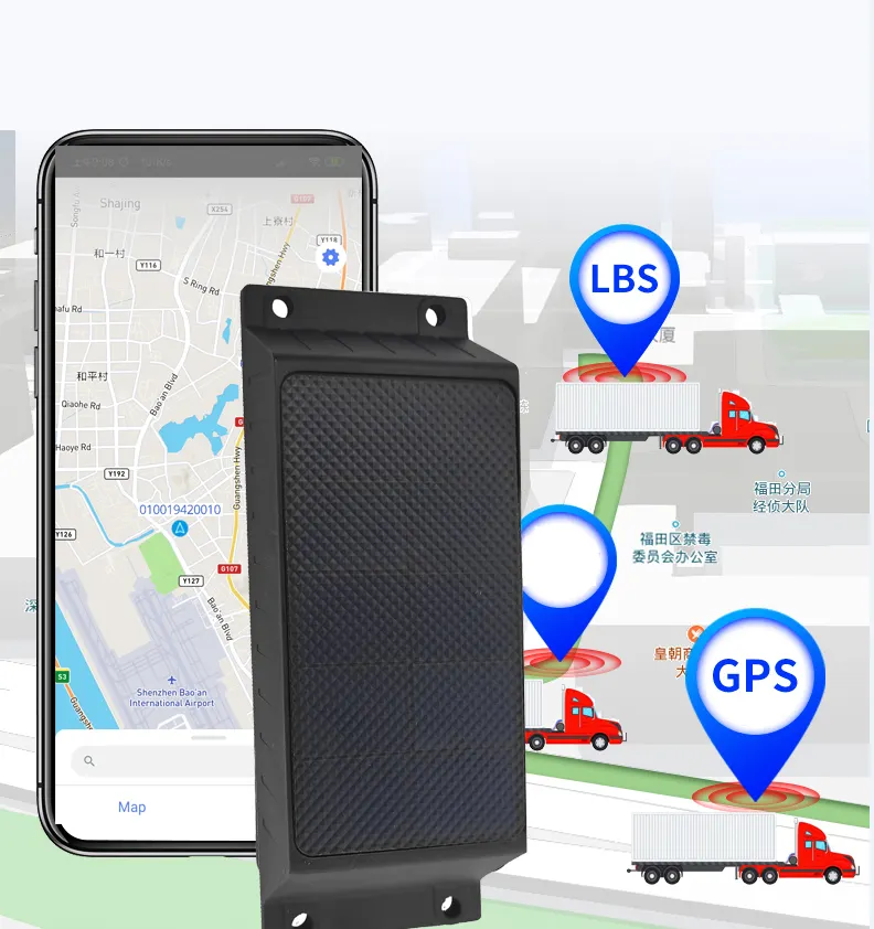 10000mah car truck vehicles containers solar gps tracking 3g 4g tracking device