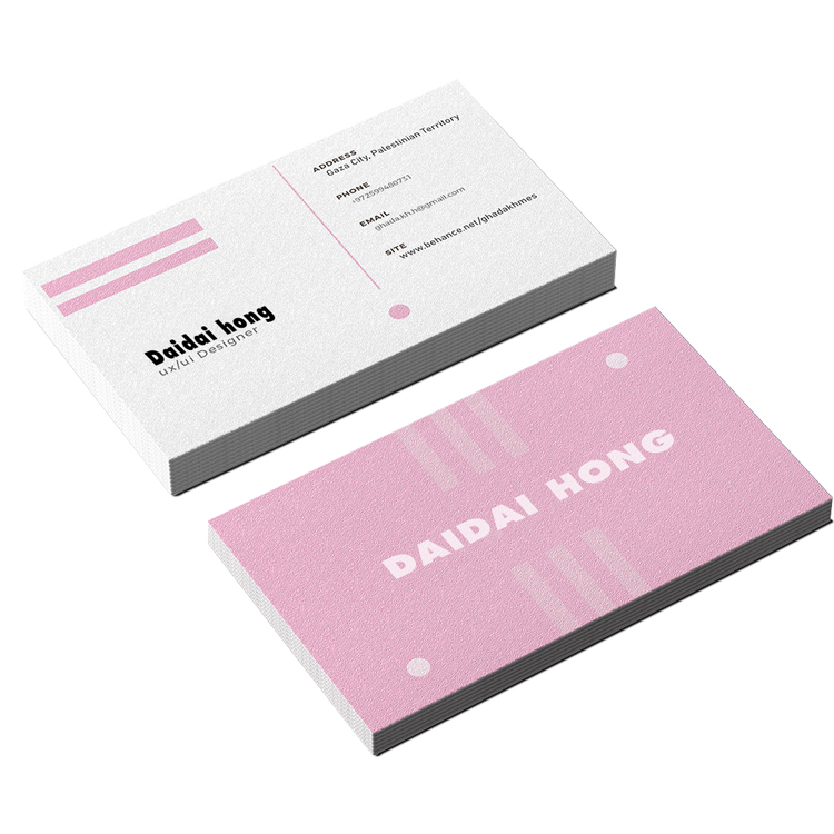 Custom Business Brand Name Card  Printing Paper Cardboard Exhibition Business Cards with Logo
