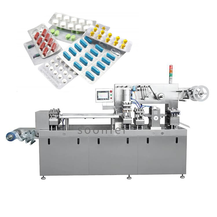 Full automatic tablet pill capsule blister packaging machine for automated packing tablets