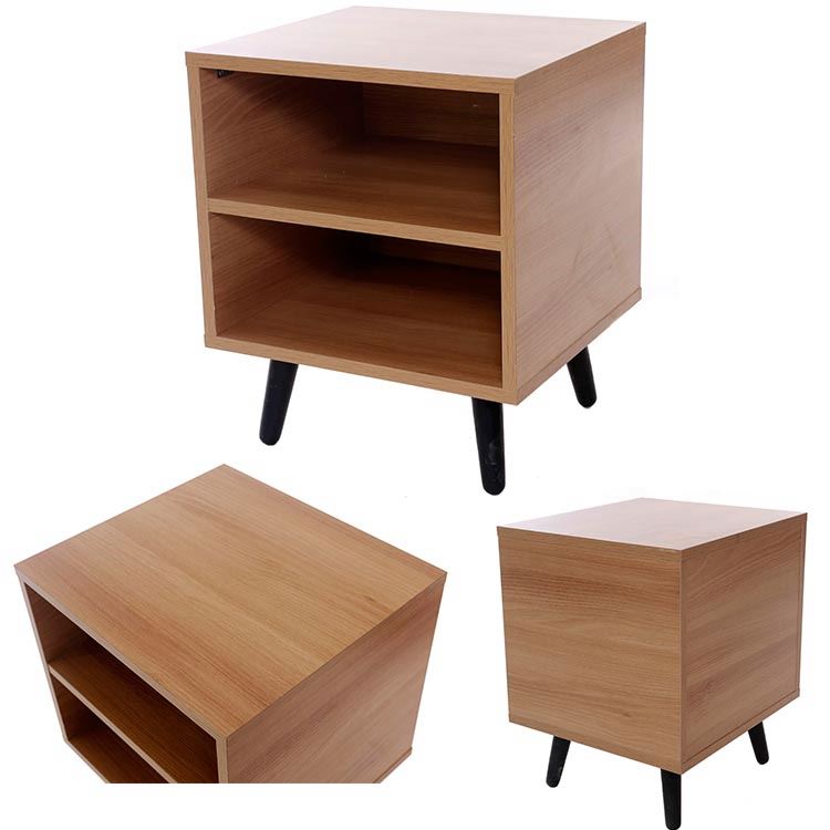 Nordic Living Room Furniture Modern Bedroom Wood Bedside Coffee Side Table With Storage