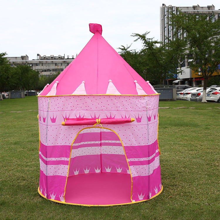 Portable Foldable Princess Castle Children Kids Game Play Tent Creative Develop Outdoor Indoor Yurt Castle Playhouse Toy