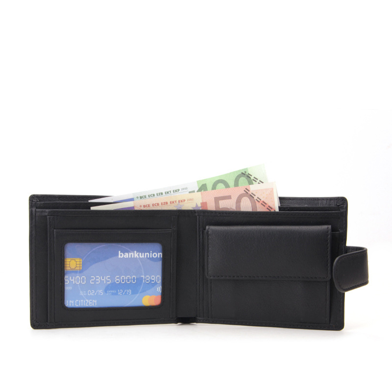 Держатель для кредитных карт, Мини тонкие кошельки RFID, кожаный черный держатель для визиток для мужчин, простой кошелек, сумка