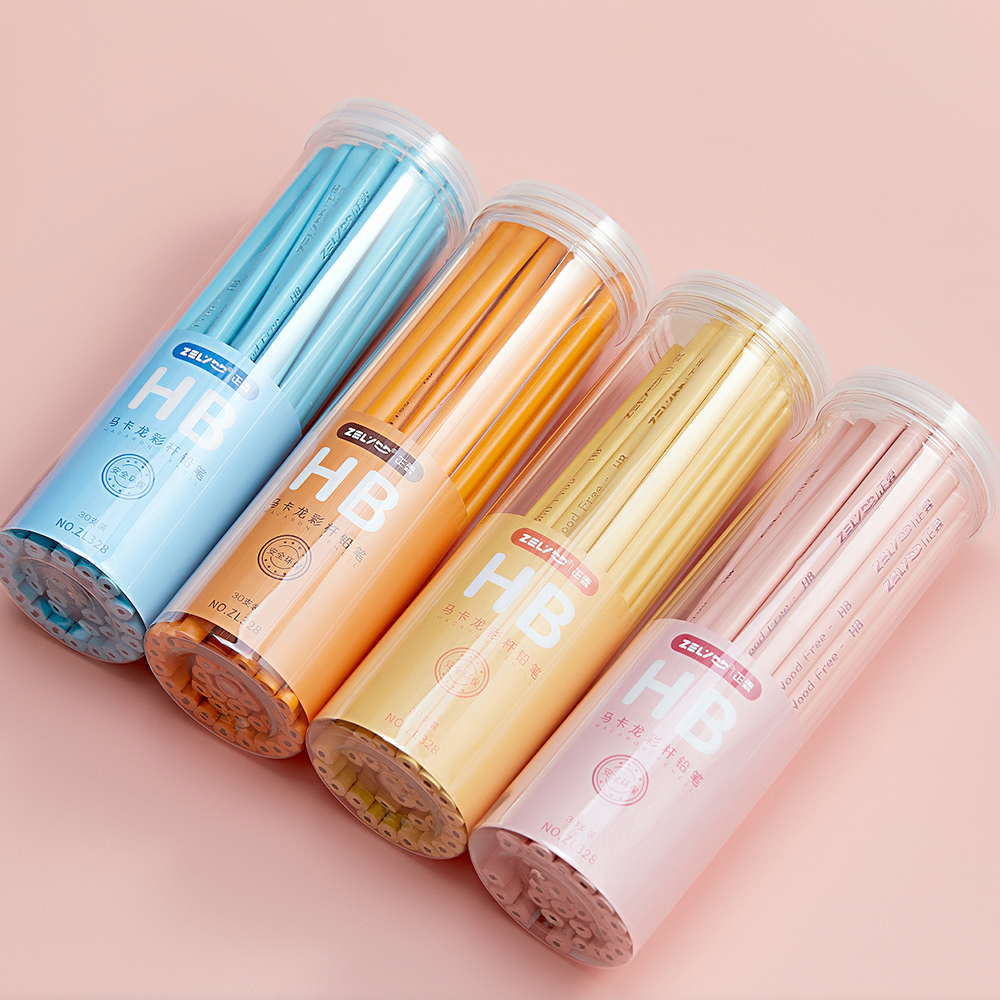 wood free Promotional HB lead pencils for students color coat