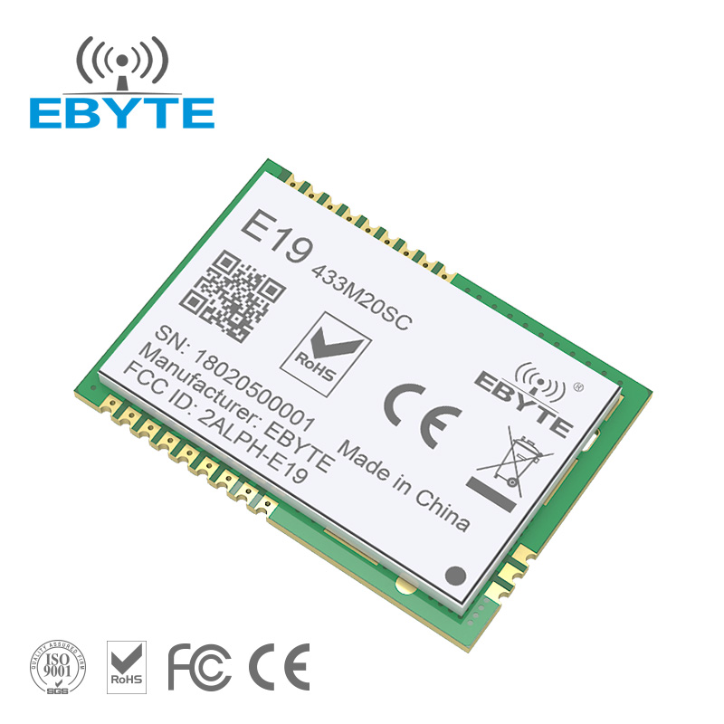 Малый размер 433 МГц LoRa 5 км SPI E19-433M20SC Ebyte SPI 5 км 433 МГц LoRa SX1278 модуль