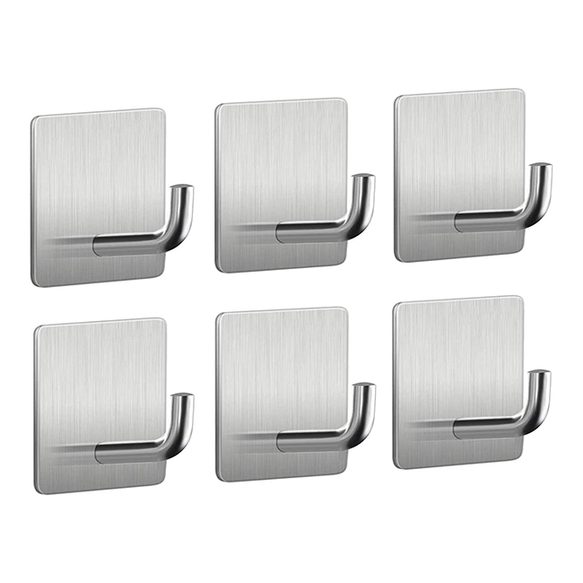 Factory Price Hooks Heavy Duty Hook Command Adhesive Matte Black Towel Kitchen Utensil Metal Hangers