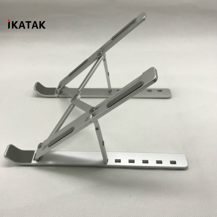 IKATAK Регулируемая эргономичная алюминиевая портативная складная подставка для ноутбука