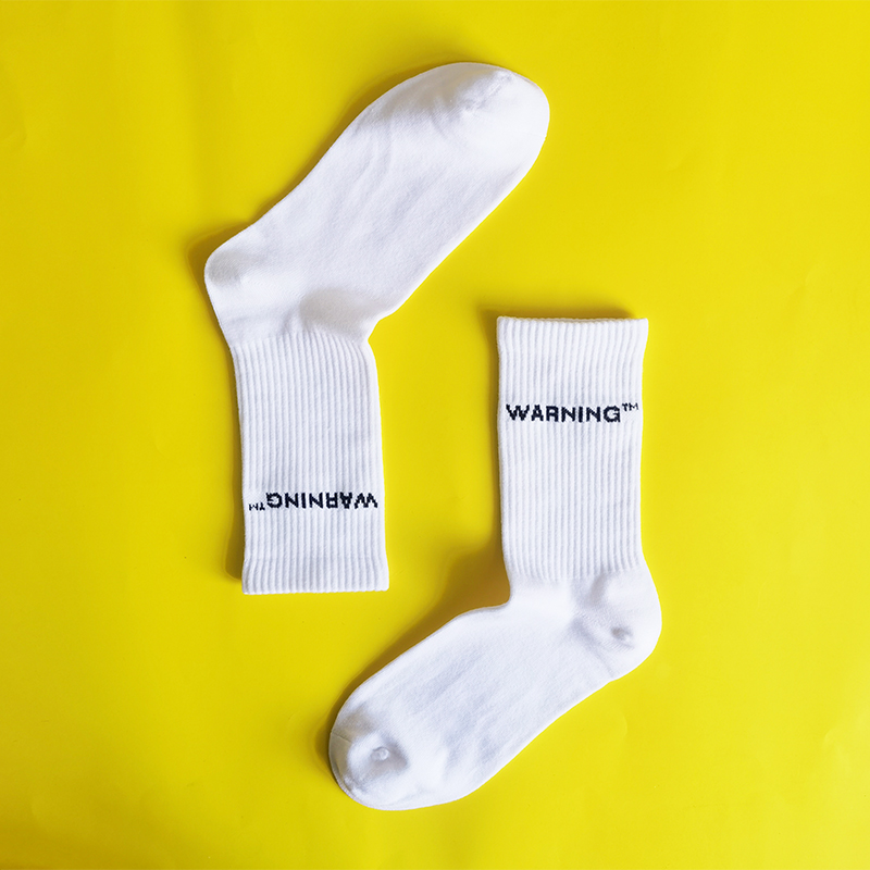 Men Crew Socks Brand Customize Design 100% Cotton No Minimum Order Custom Logo Embroidered Jacquard Embroidered Socks