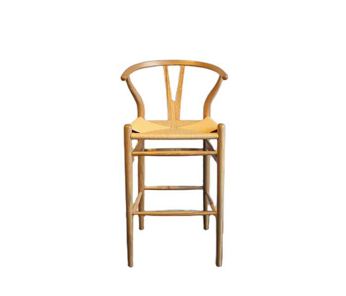 Hot selling European design bar furniture Y chair wooden high stool by solid wood