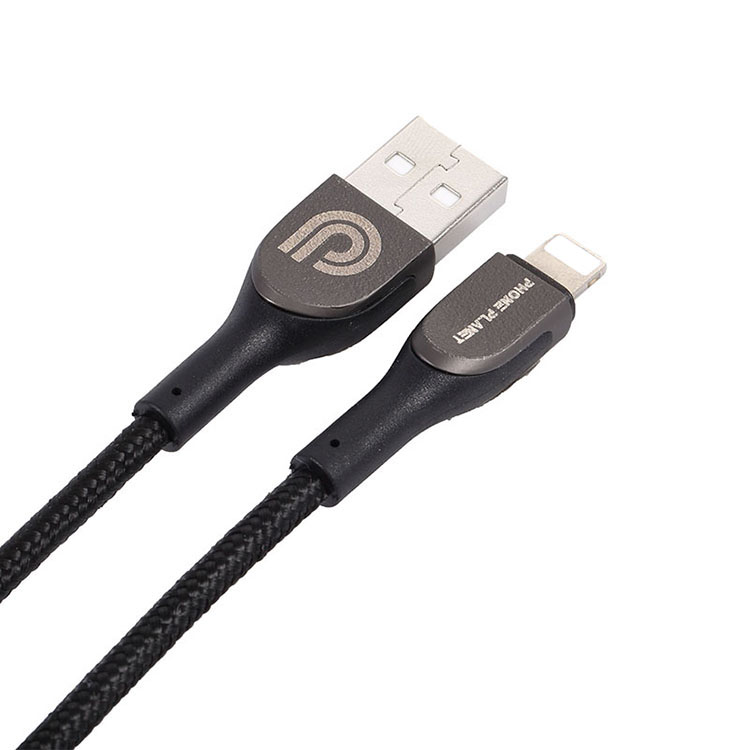 Телефон планета цинковый сплав ПП пряжа оплетка Быстрая зарядка USB Дата-кабель для I-Phone PJ-AL-003-100-YQ