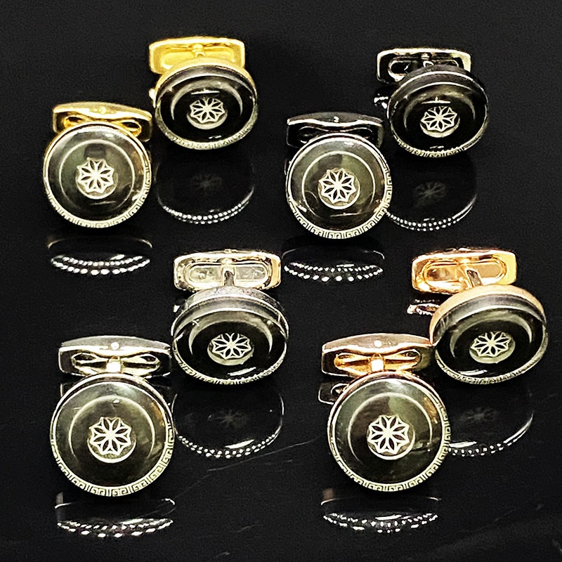 Custom New Fashion Dress Shirts Men Cufflinks