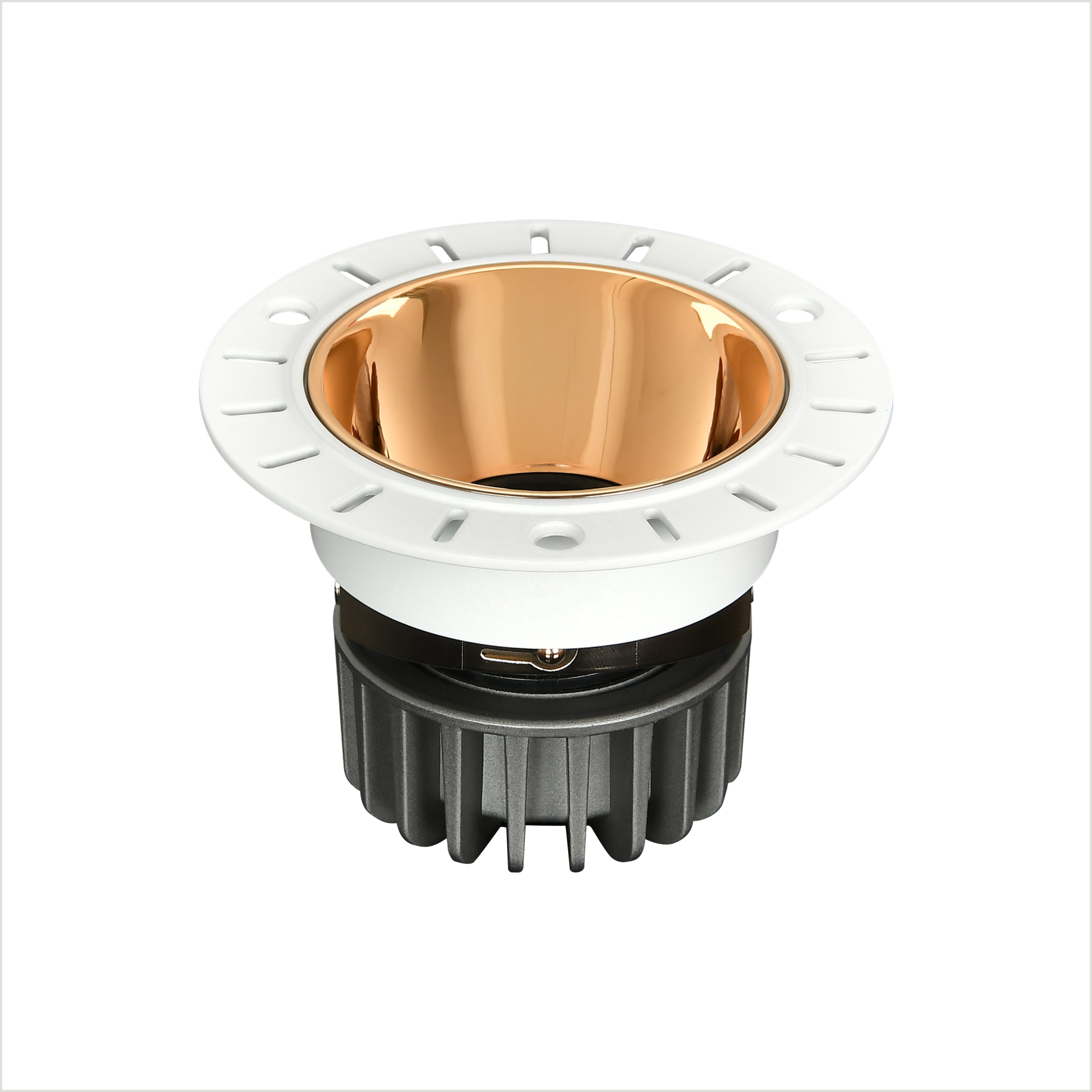 modern indoor round aluminum downlight embedded ceiling light for living room focos LED recessed spotlights
