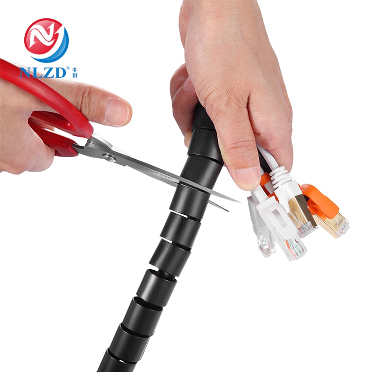NLZD Plastic Cable Cord Tidy Wire Clip Organising Tool Kit Spiral Wrap Cable Sleeves