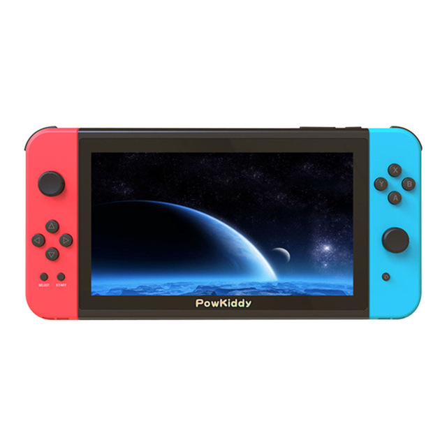 Портативная игровая консоль POWKIDDY X2 с 7 дюймовым IPS большим экраном, встроенным 11 симуляторами, 3D игровая Ретро консоль