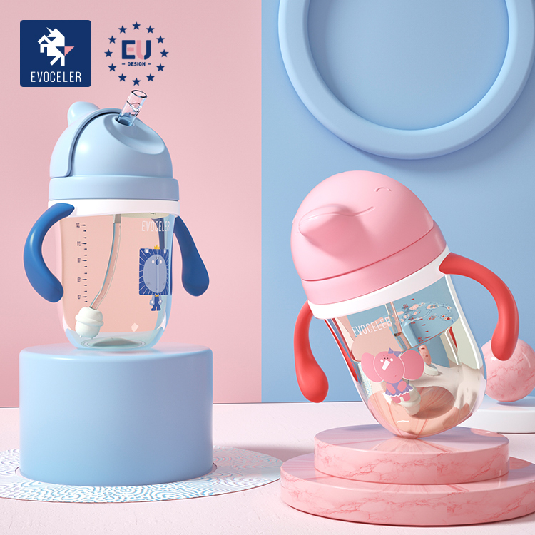 Evoceler 240 мл/360 мл PPSU детские бутылка для воды BPA бесплатно бутылочки для кормления, оптовая продажа модные детские бутылочки