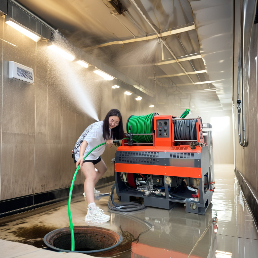 Warrior Series 4000psi 8gpm sewer unblocking sewer jetting machine for cleaning sewage high pressure water jet drain jetter
