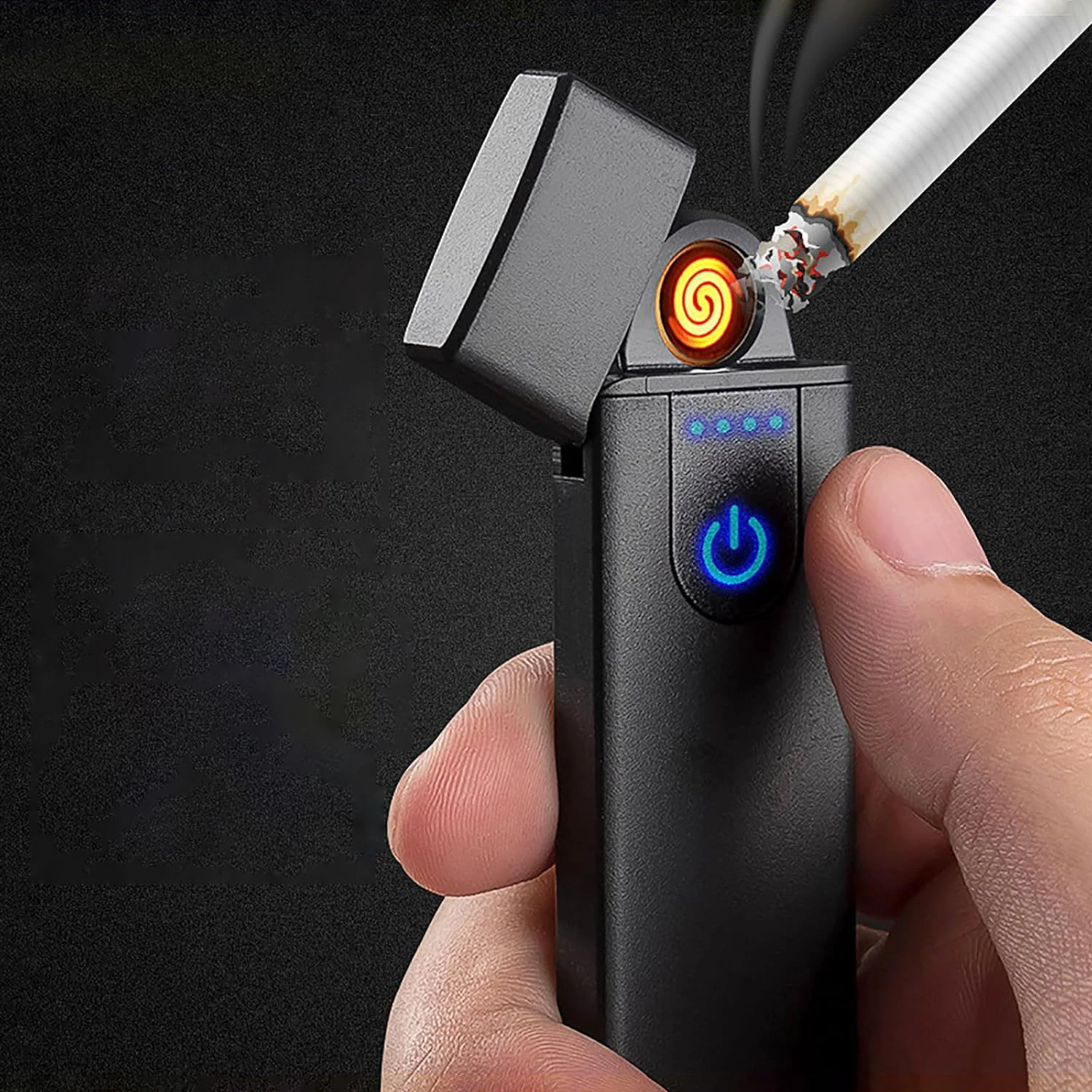 Portable USB Electric Lighters Rechargeable Touch Windproof Cigarette Accessories Electric Lighter