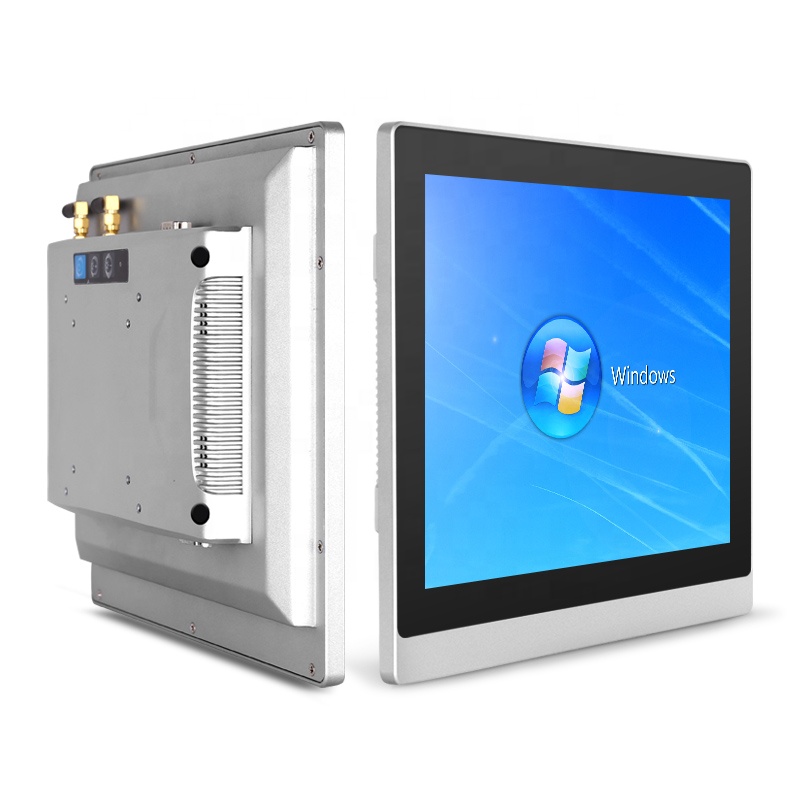 Touchthink 12'' small size front ip65 waterproof 1000 nits data terminal industrial touch screen all in one panel pc with RS232