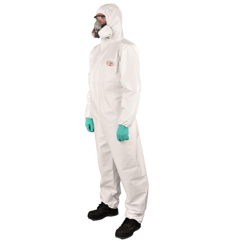 Wholesale Disposable Protective Breeding Jumpsuit Microporous breathable Non-Woven Safety Coverall Workwear