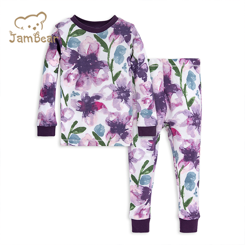 Комплект детской одежды JamBear из экологически чистого бамбука с длинным рукавом и принтом на заказ