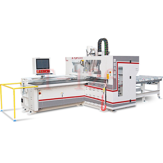 T-126 автоматический CNC шесть-сторона-расточной станок для офисной мебели