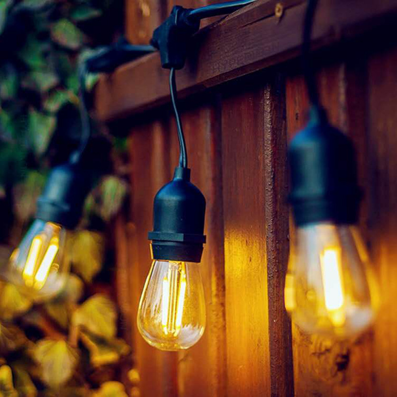 Outdoor Indoor Globe String Lights In Holiday Lighting Garden Powered String Lights With Bulbs Led Edison with US and UK Plug