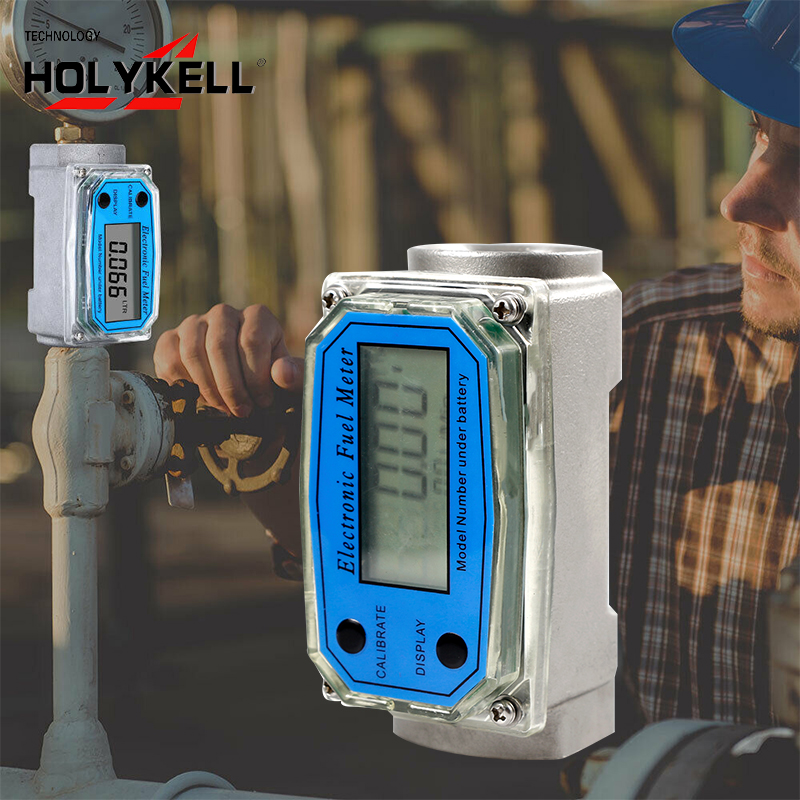 Цифровой турбинный расходомер Holykell для газового масла