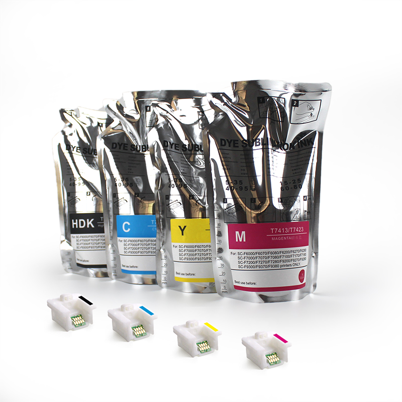 1100ml textile Dye Sublimation bulk refill print ink bag Surecolor F6370 F9470 F9470H for Epson inkjet printer
