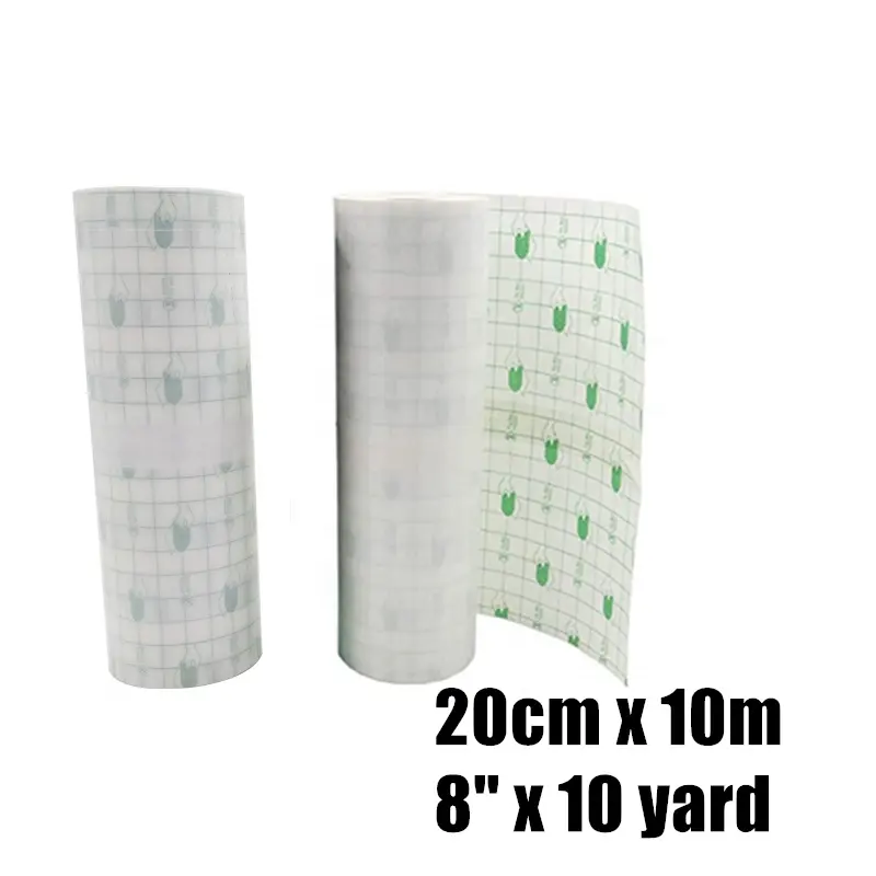 20CM Roll Tattoo Care 8 In X 10 Yd Cohesive Tattoo Plastic Wrap Film Aftercare Waterproof Clear Tattoo Bandage