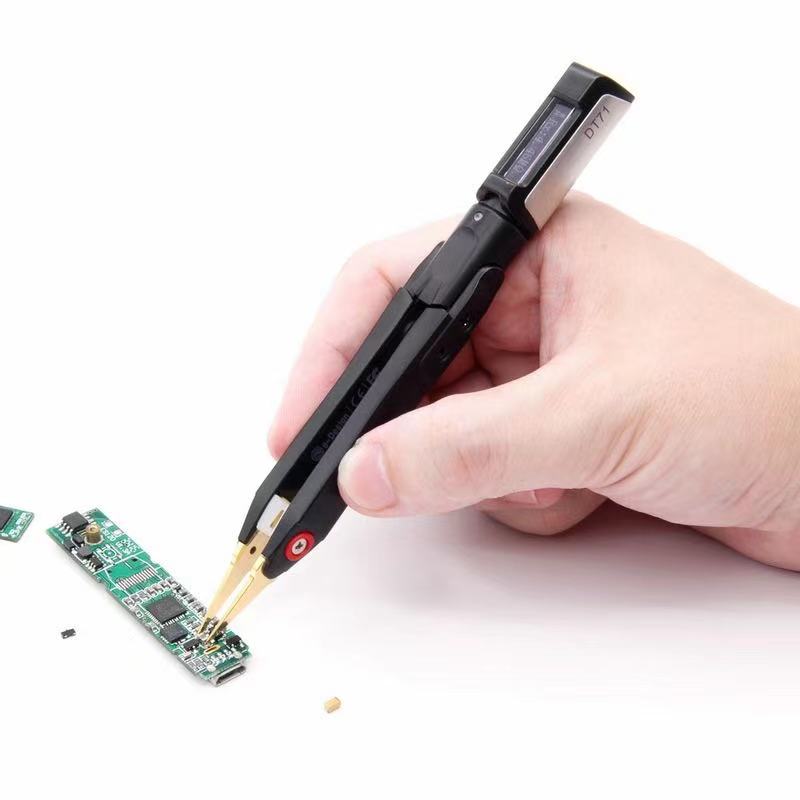 DT71 Миниатюрный цифровой Пинцет Smart SMD тестер Портативный LCR измеритель диодный резистор конденсатор 10 кГц генератор сигналов автоматическое сканирование