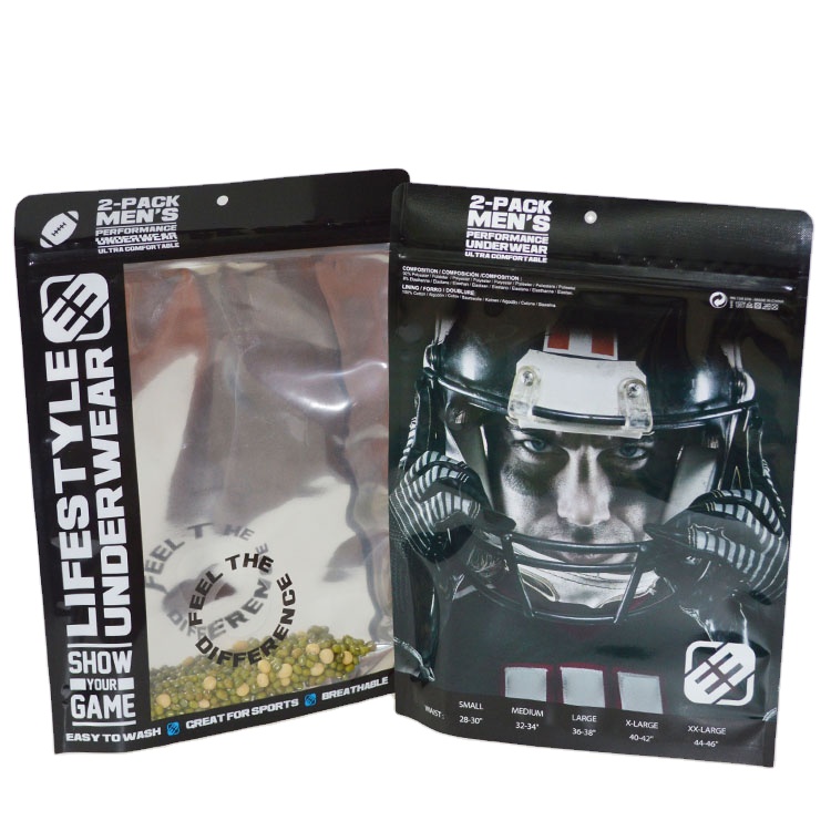 customize self adhesive t shirt packaging foil mylar hanger bag