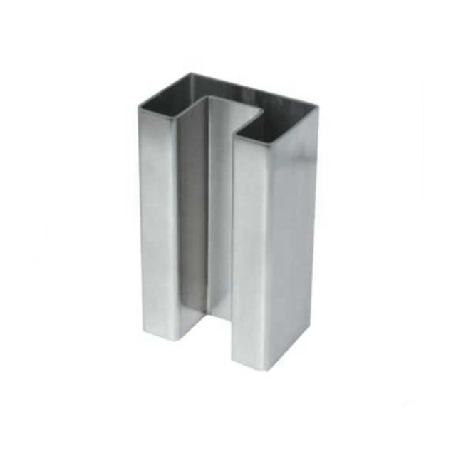 Single Slotted Thin Wall Polished Decorative 316 40MM Steel Stainless Rectangular Tube