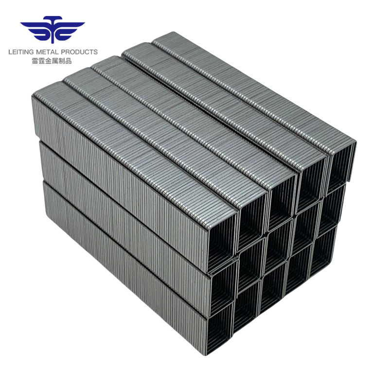 Factory Wholesale Custom Steel Galvanized Finishing Power Crown Fine Wire Staples For Wood
