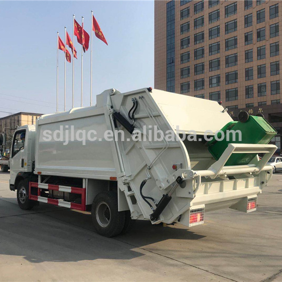 Sinotruk howo легкие мусоровоз 4x2 6 колеса 7 тонн 8 тонн уплотнитель мусоровоз для продажи