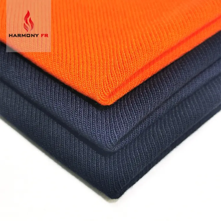 12oz Heavyweight Jersey Modacrylic FR Viscose 50/50 Permanent Fireproof Fabric