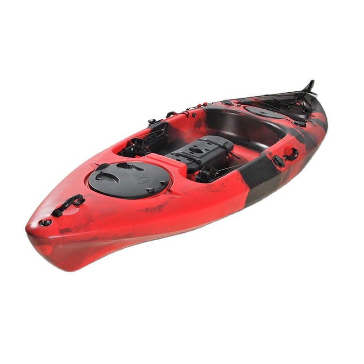 2021 Sell Like Hot Cakes Outdoors Single Person Plastic Angler For One Person Sit-On Fishing Kayak With Paddle