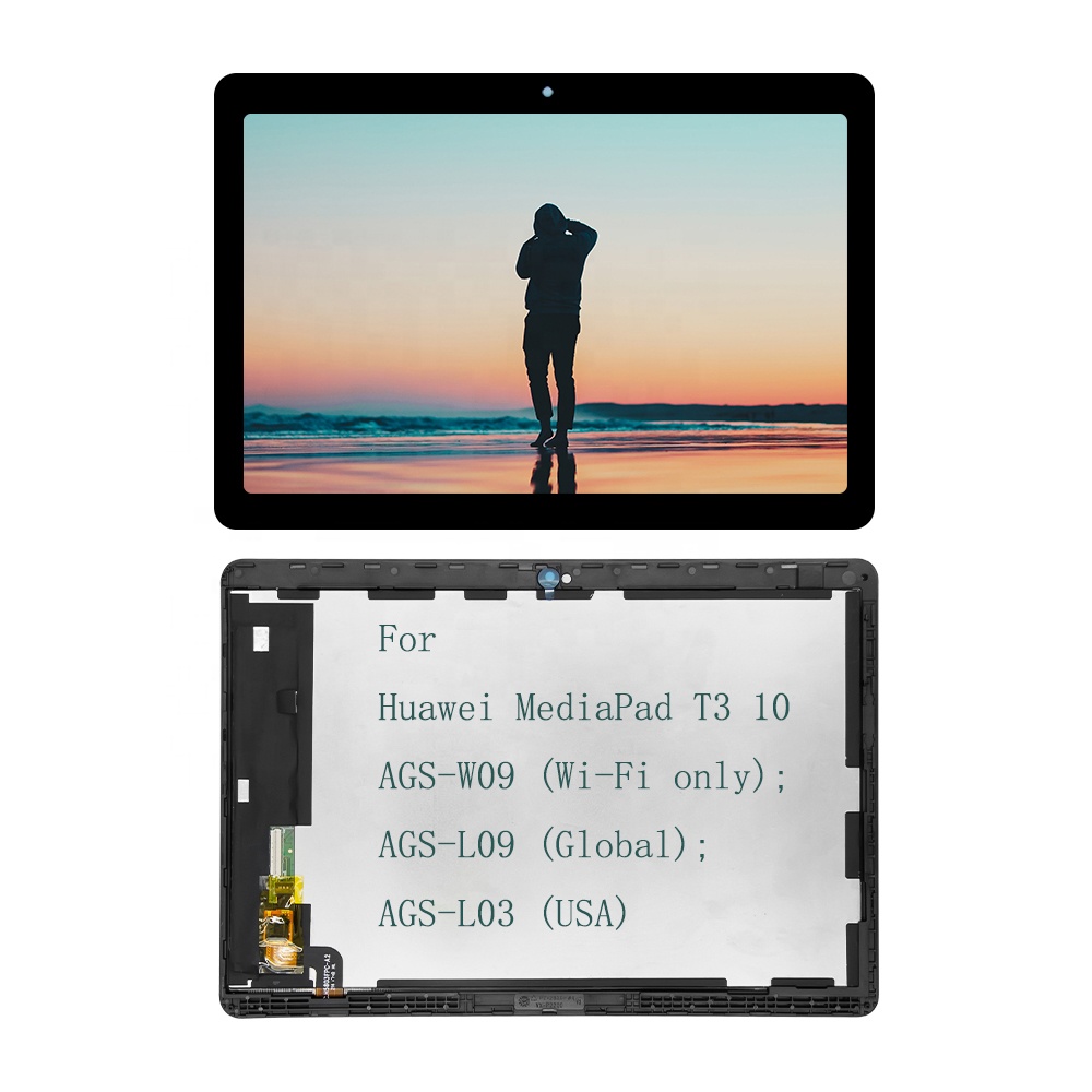 Для Huawei MediaPad T3 10 ЖК-дисплей AGS-W09 AGS-L09 AGS-L03 для Huawei MediaPadT3 10, сенсорный экран, дигитайзер, для сборки рамка