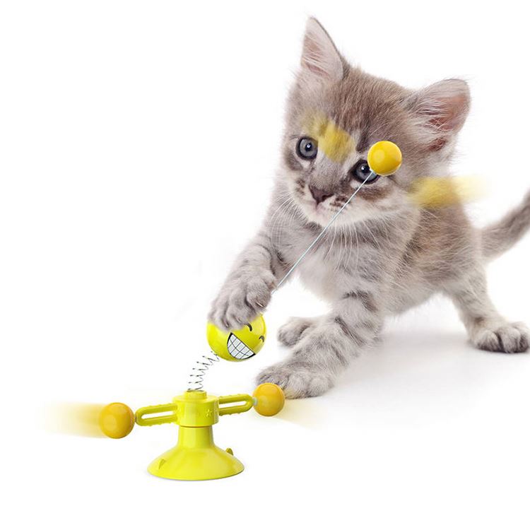 New Arrival Funny Rotatable Spring Man Durable Cat Scratcher Toy