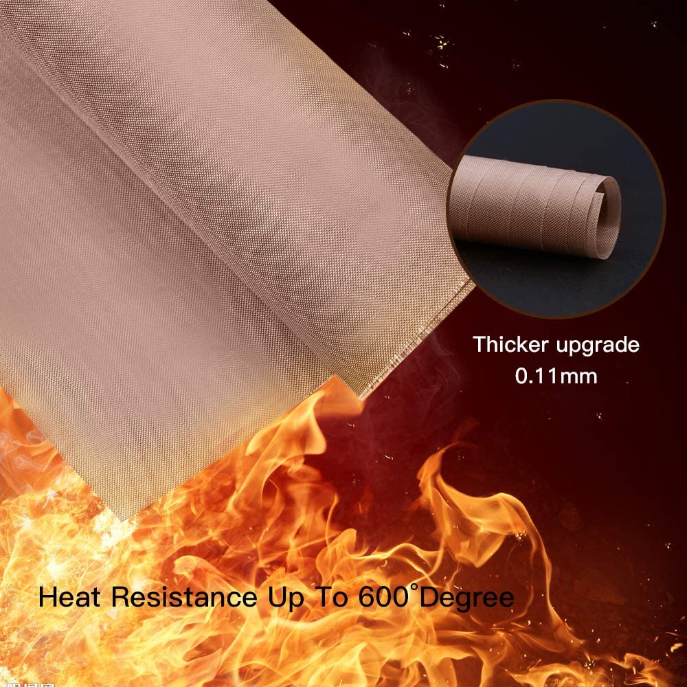 PTFE Sheet for Heat Press Transfer Sheet Non Stick Heat Transfer Paper Reusable Heat Resistant Craft Mat