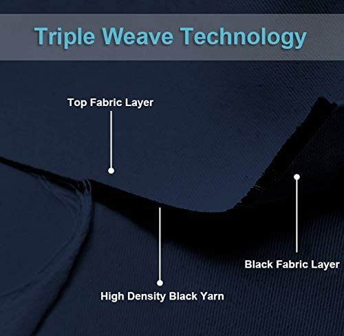 Hot Sale Cortinas Para Interior Quality Readymade Black Grommet Solid Blackout Curtain Outdoor Waterproof Curtain